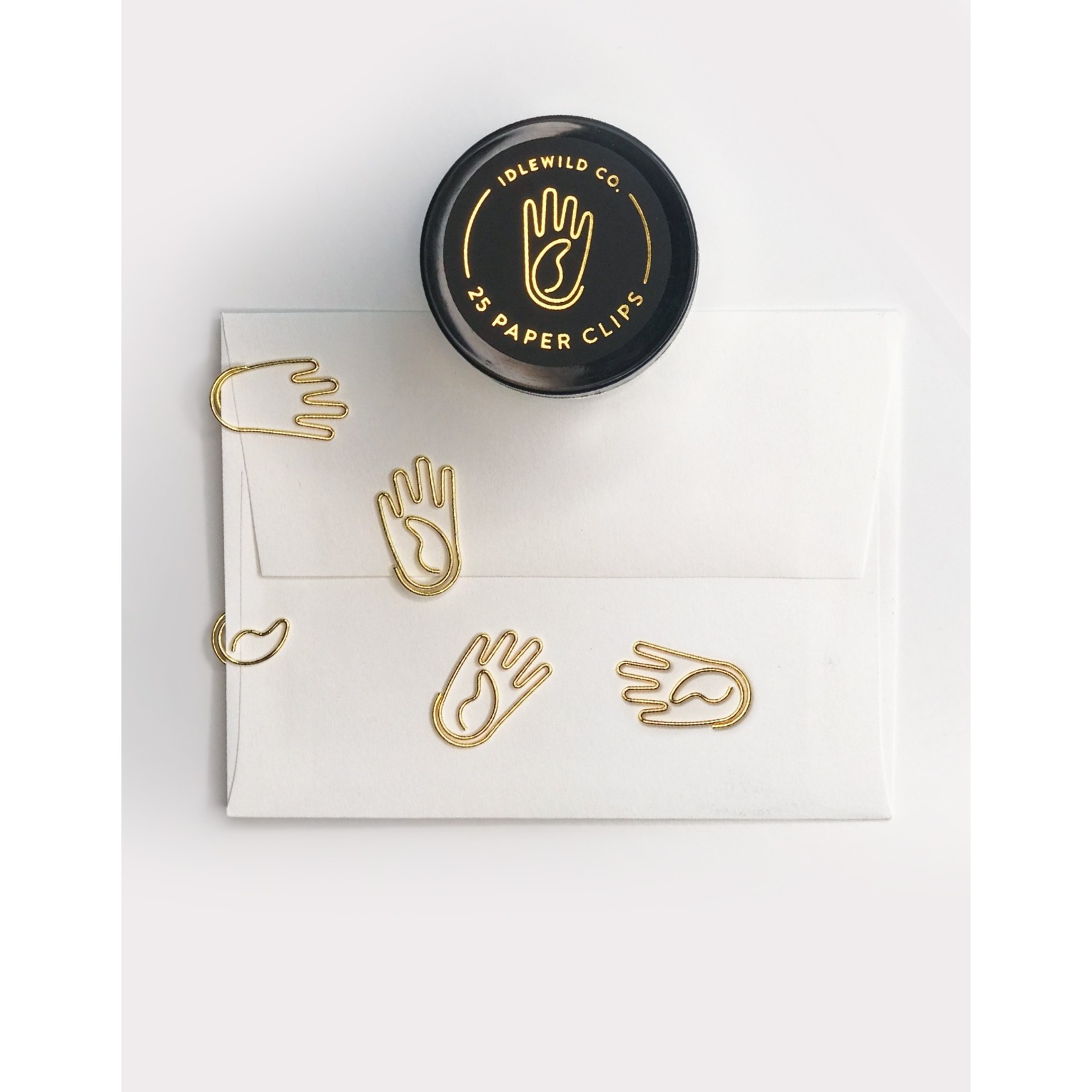 Idlewild Co. Hand Gold Plated Paper Clips