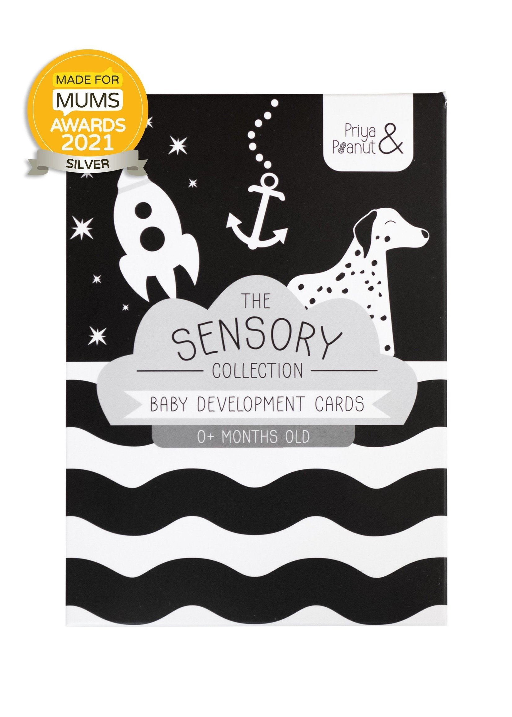Priya & Peanut Newborn Baby Sensory Flashcards (0+ Months) Award-winning