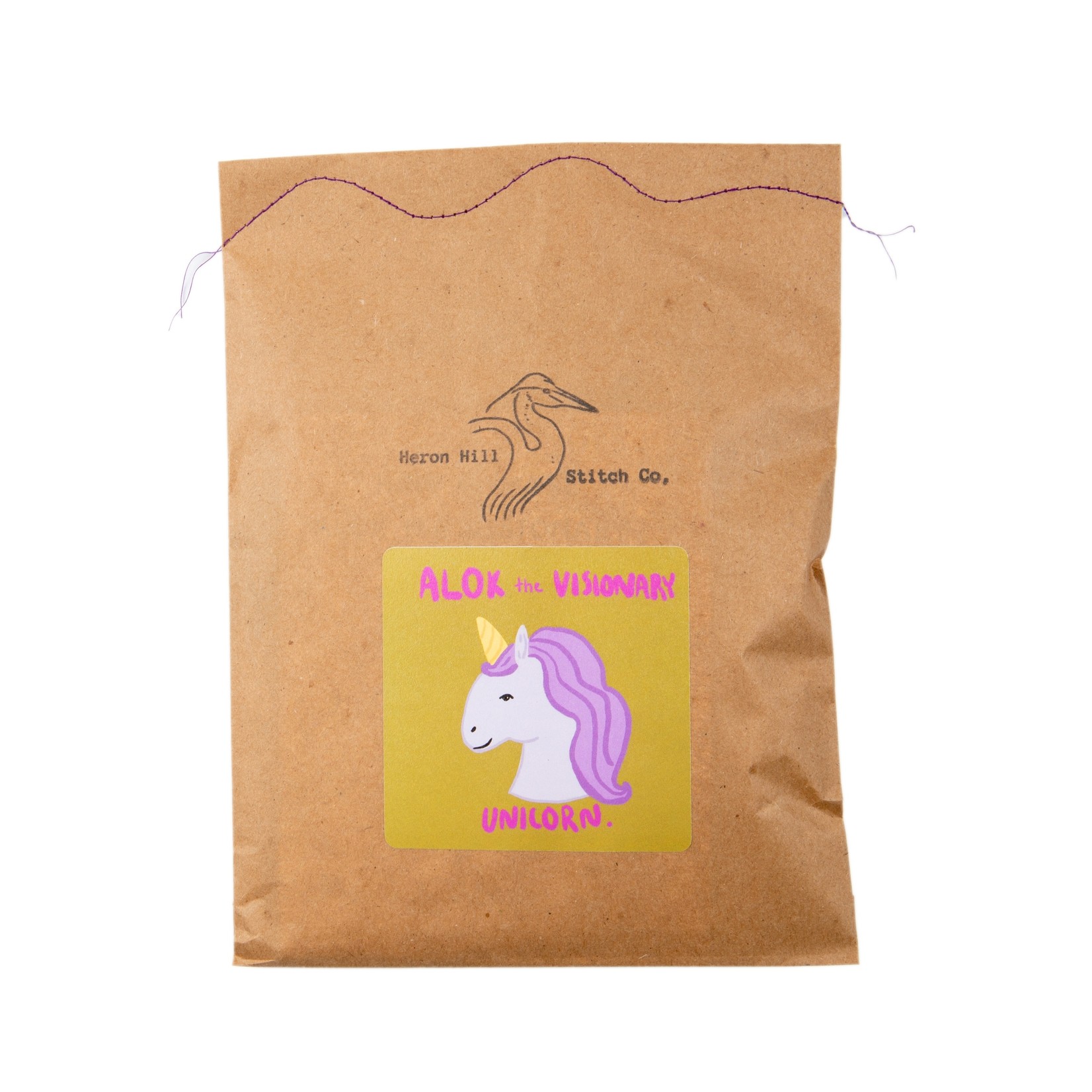 Heron Hill Stich Co DIY Stitch Kit: Alok the Visionary Unicorn