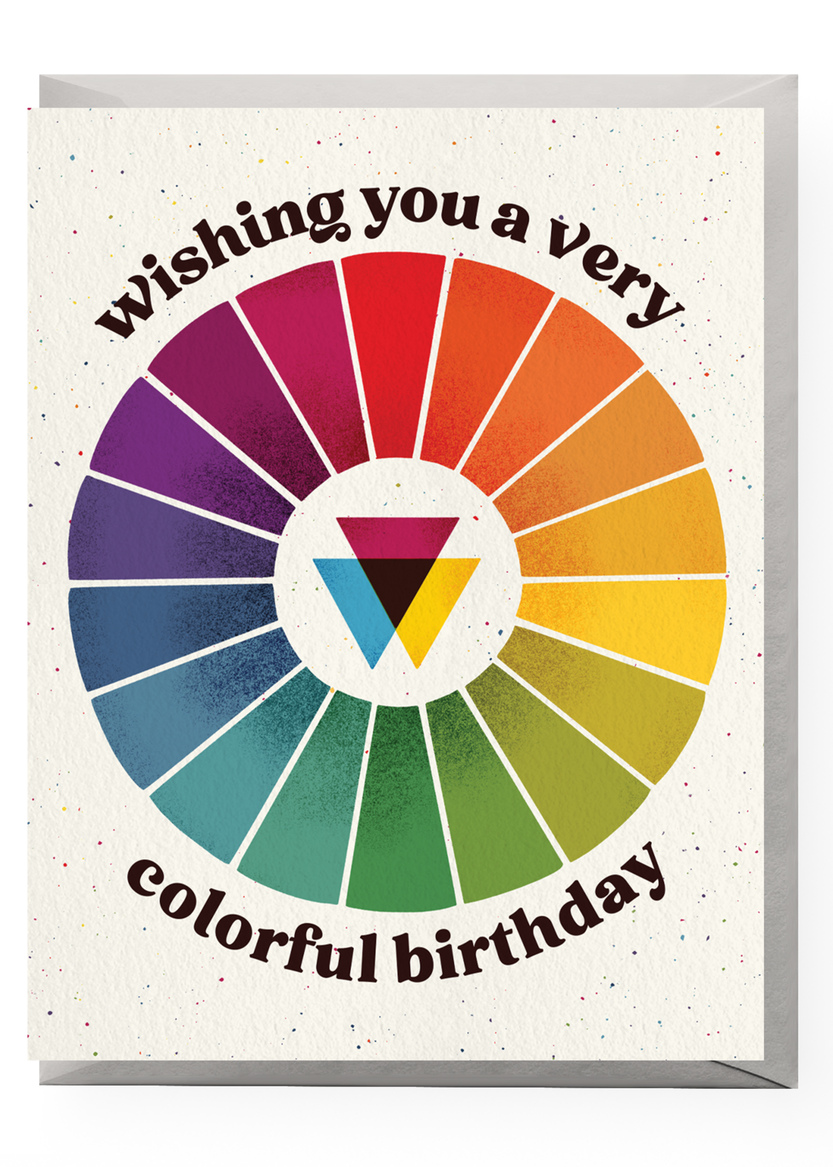 Boss Dotty Paper Co Color Wheel Birthday Card