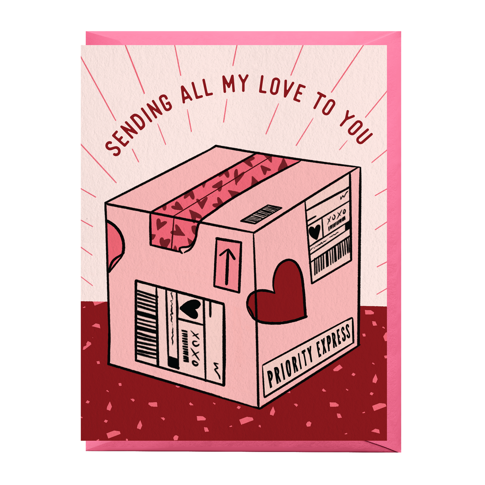 Boss Dotty Paper Co Sending Love Card