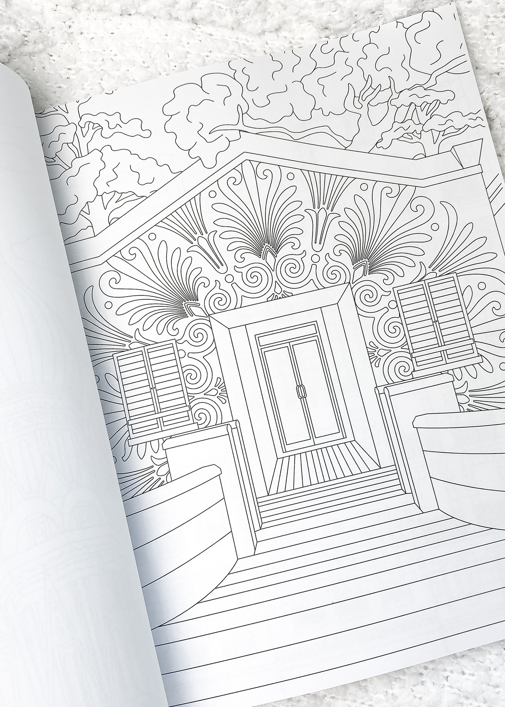 Beehive 95 Designs Architecture Coloring Book