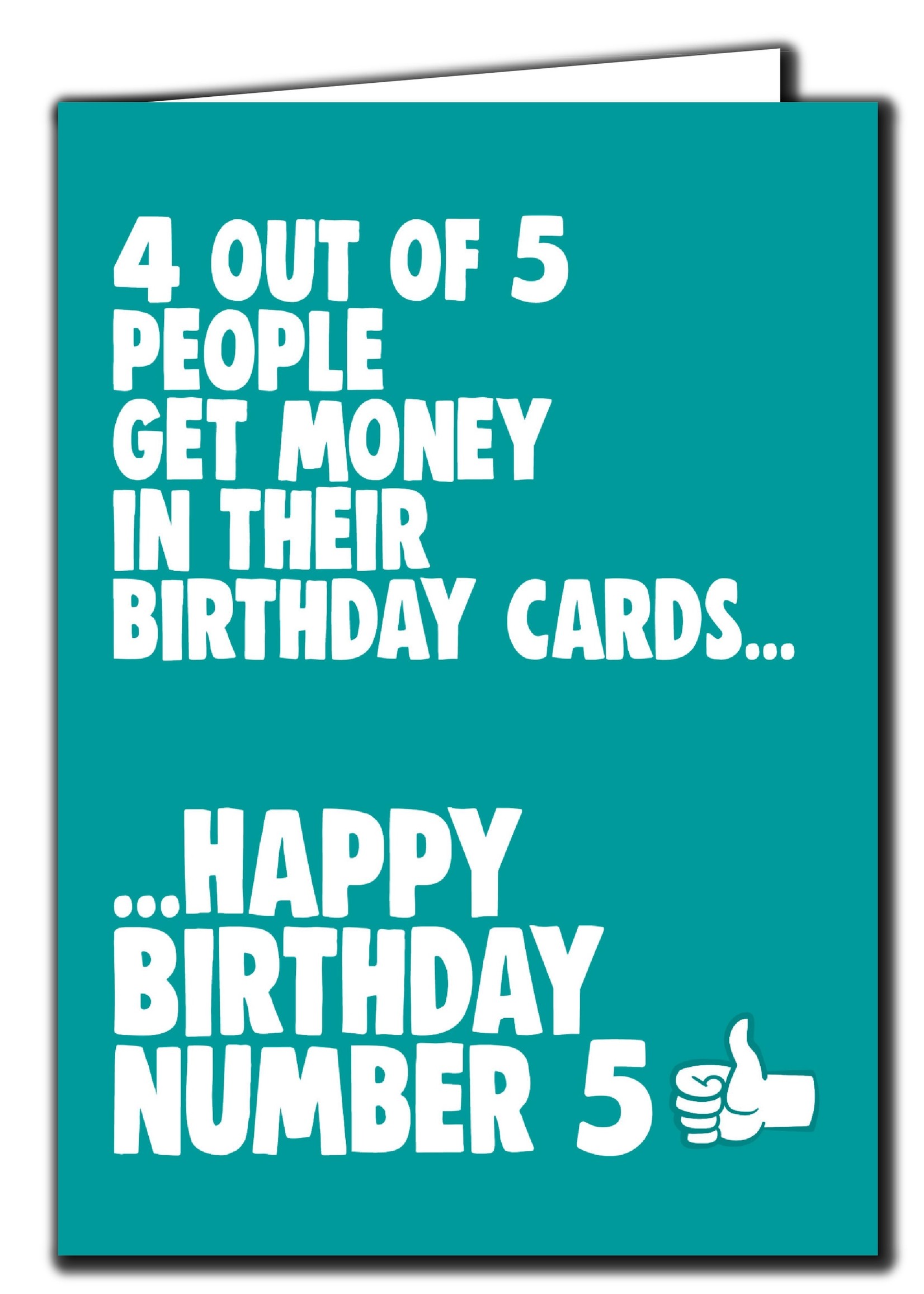 Cheeky Chops Cards & Wanky Candles Funny Birthday Card 4 out of 5 people