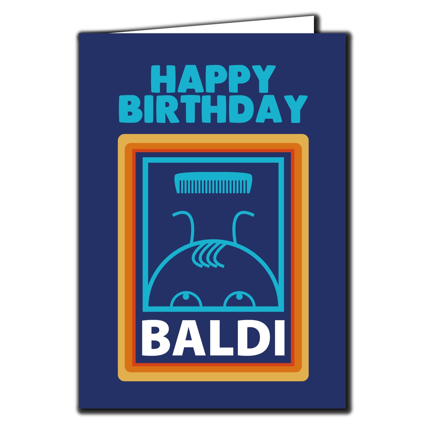 Cheeky Chops Cards & Wanky Candles Funny Birthday Card Happy Birthday Baldi