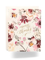 Antiquaria Floral Many Thanks Greeting Card Boxed Set