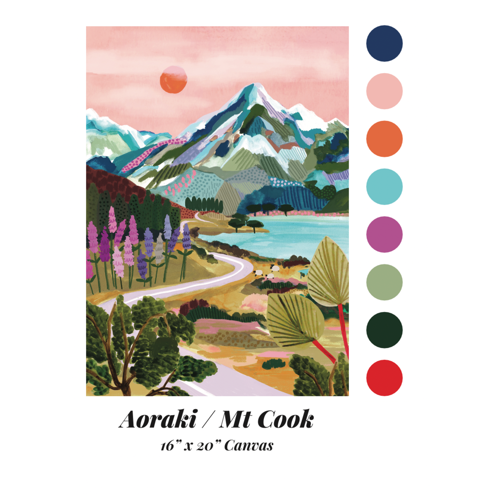 paint anywhere Mt Cook by Hebe Studio Paint by Numbers