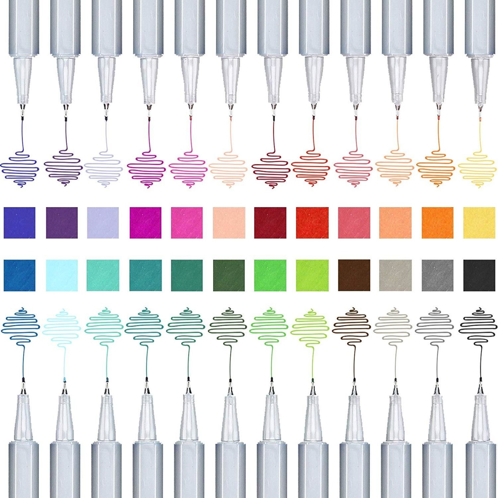 Stationery Island Coloured Fineliner Pens - Set of 24