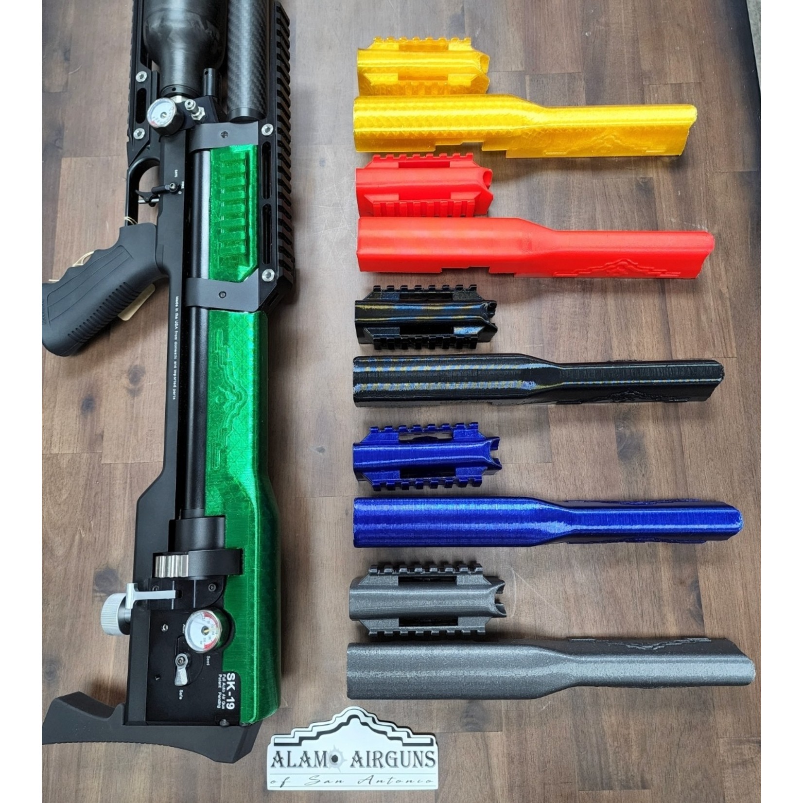 Alamo Airguns LCS 3D printed Cheek and Picatinny rail