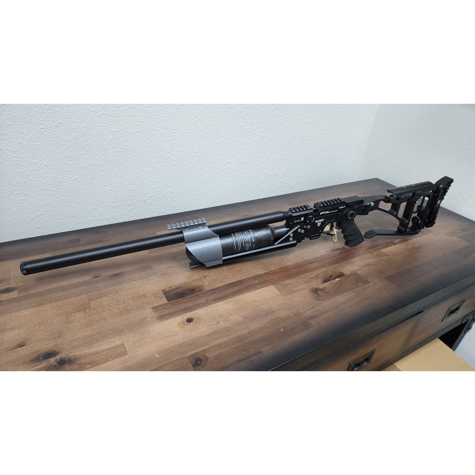 Alamo Airguns 3D Print Crown Barrel Band for Arca Rail 2