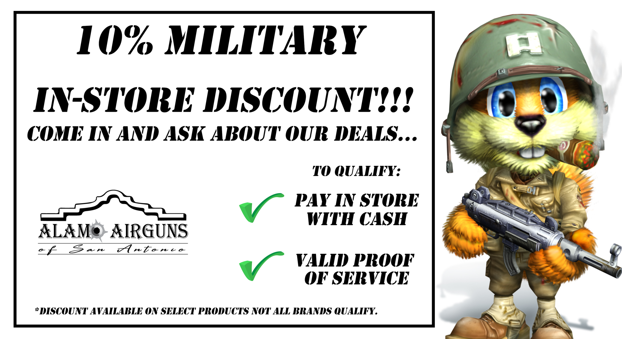 Alamo Airguns of San Antonio Texas. The biggest airgun store in Texas