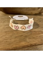 Pura Vida Woven Seed Bead Heart Bracelet