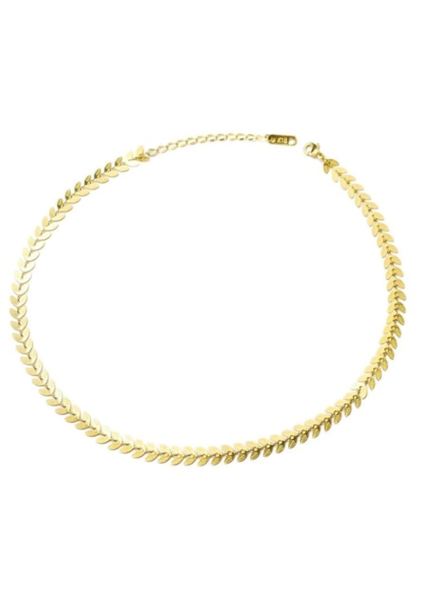Falling Leaves Gold Necklace