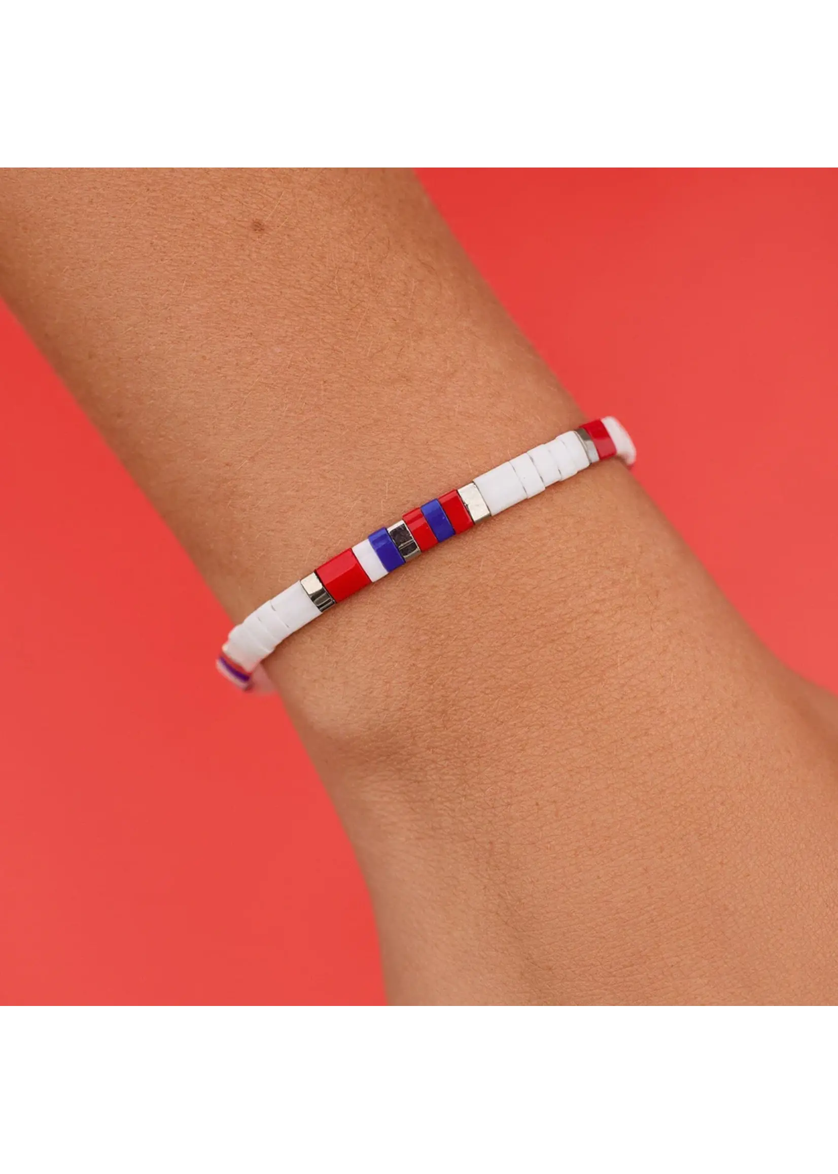 Fourth of July Tile Bracelet
