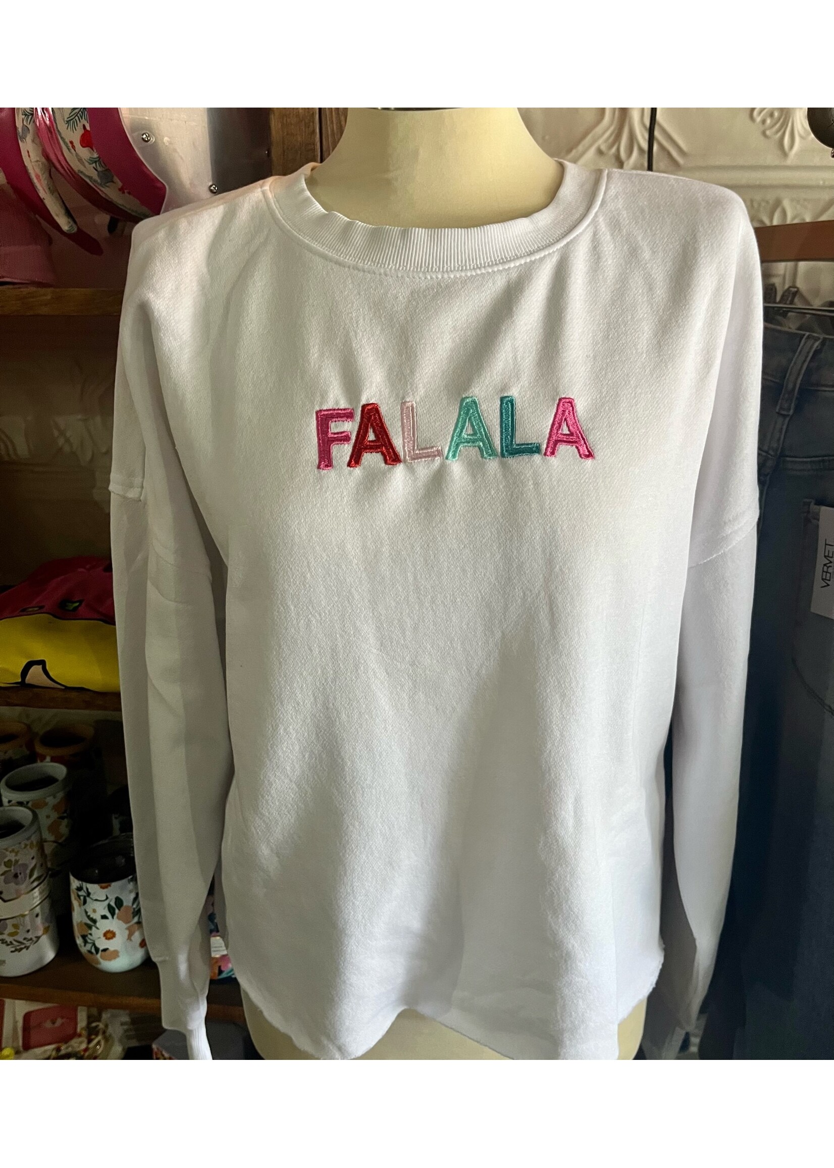 FALALA Embroidered Raw Hem