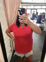 Plus Size Relaxed Cotton Tee