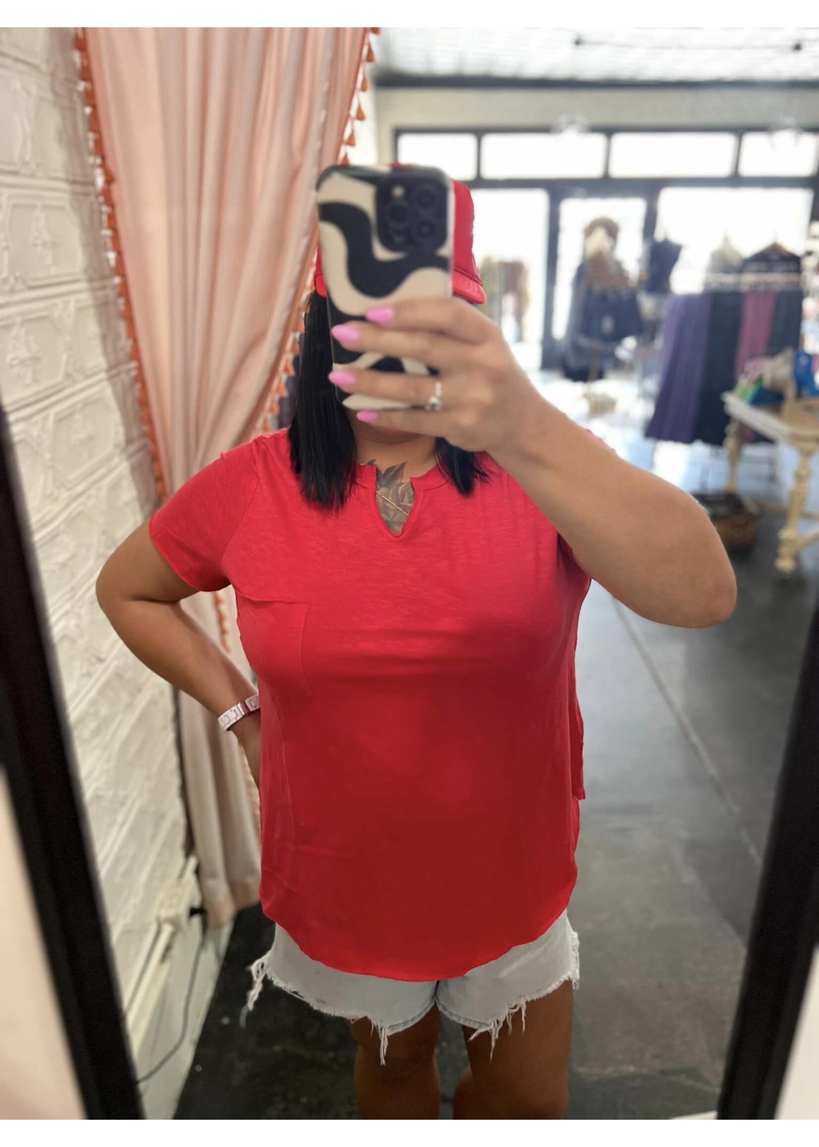 Plus Size Relaxed Cotton Tee