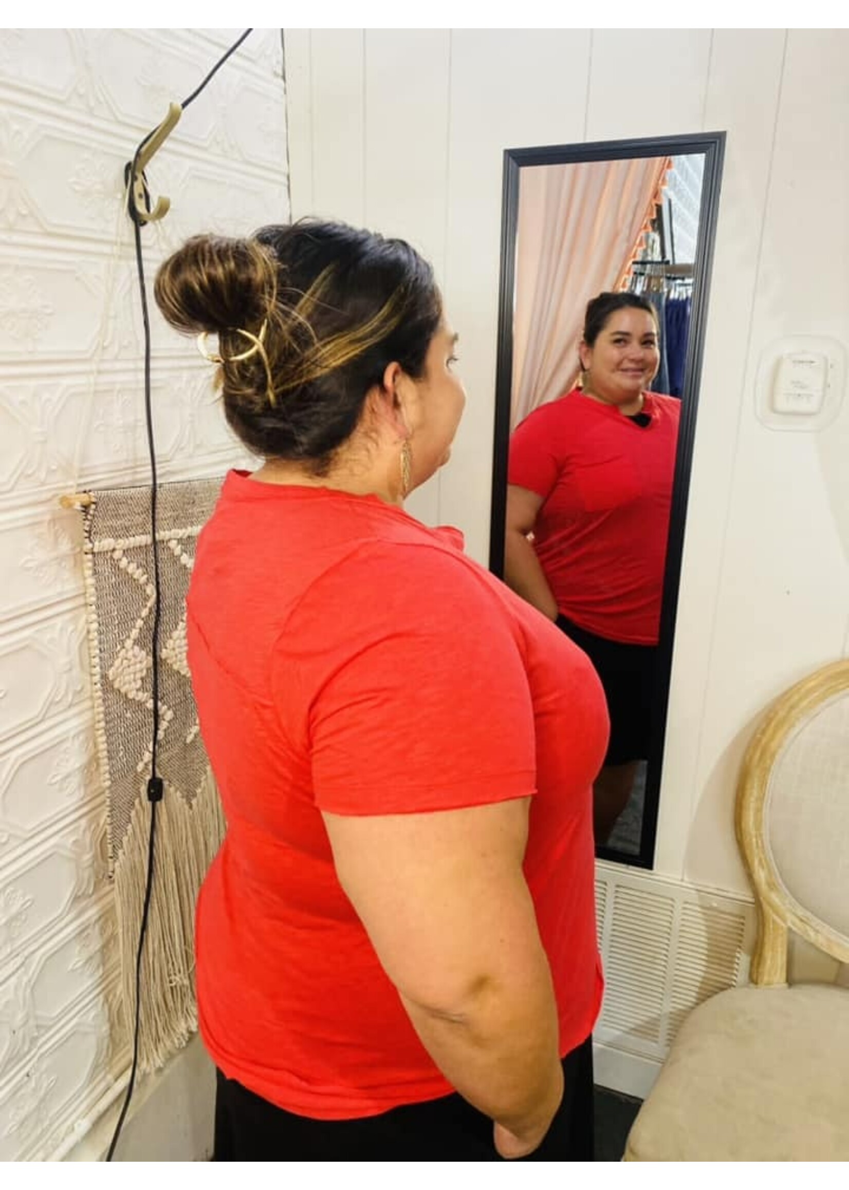 Plus Size Relaxed Cotton Tee
