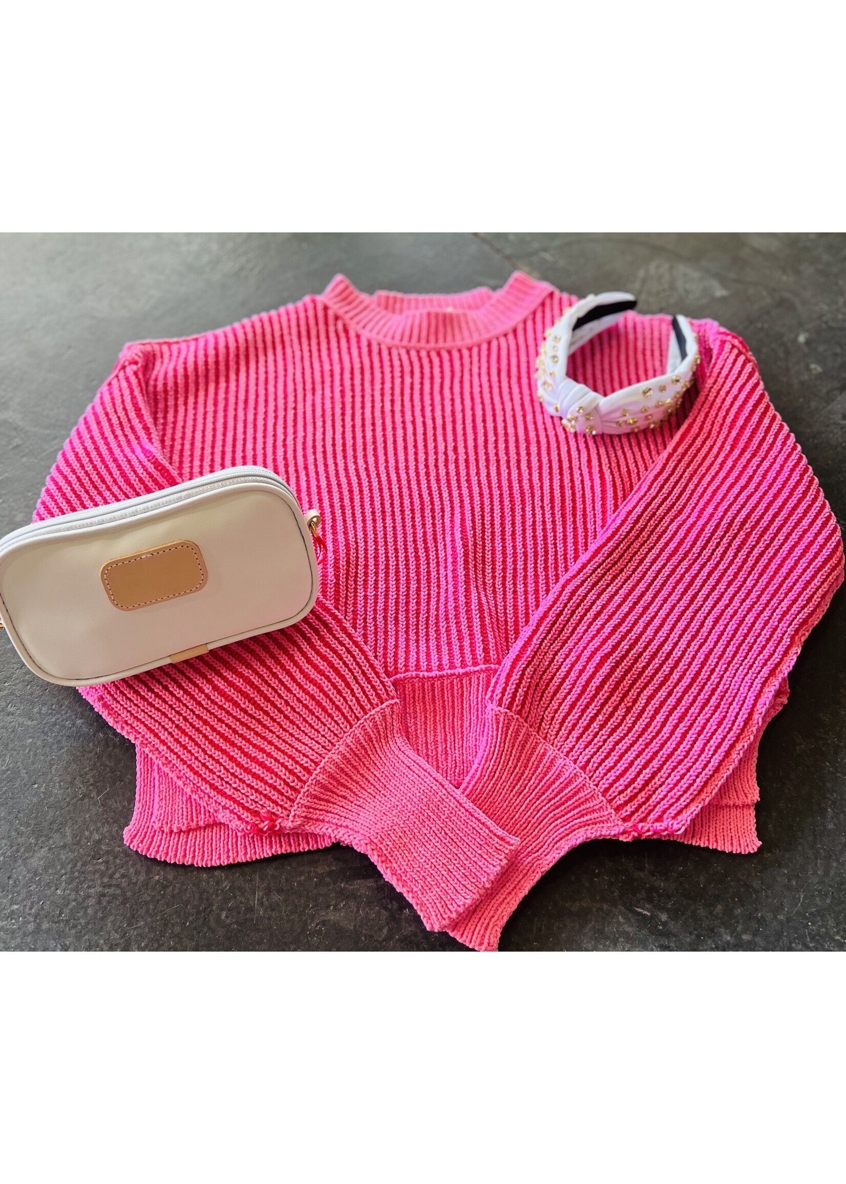 Two Tone Knit Sweater