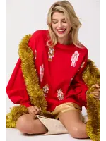 Embroidery Oversized Sweatshirt