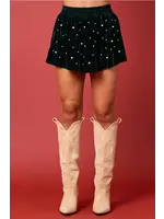 Crushed Velvet Skort