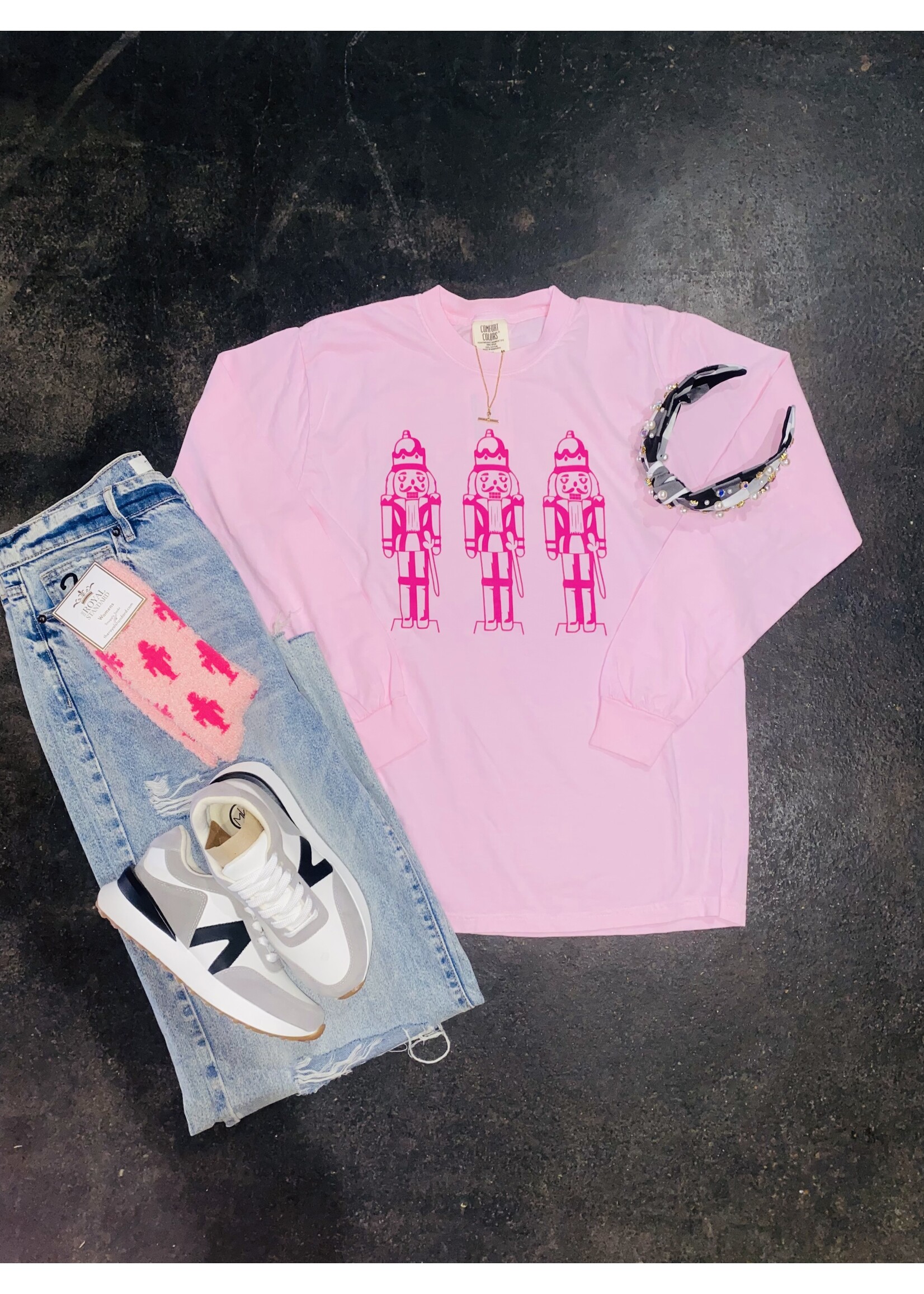 Pink Nutcracker Long Sleeve Tee