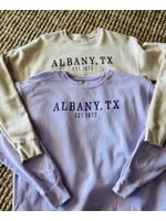 Albany, Tx Sweatshirt Purple