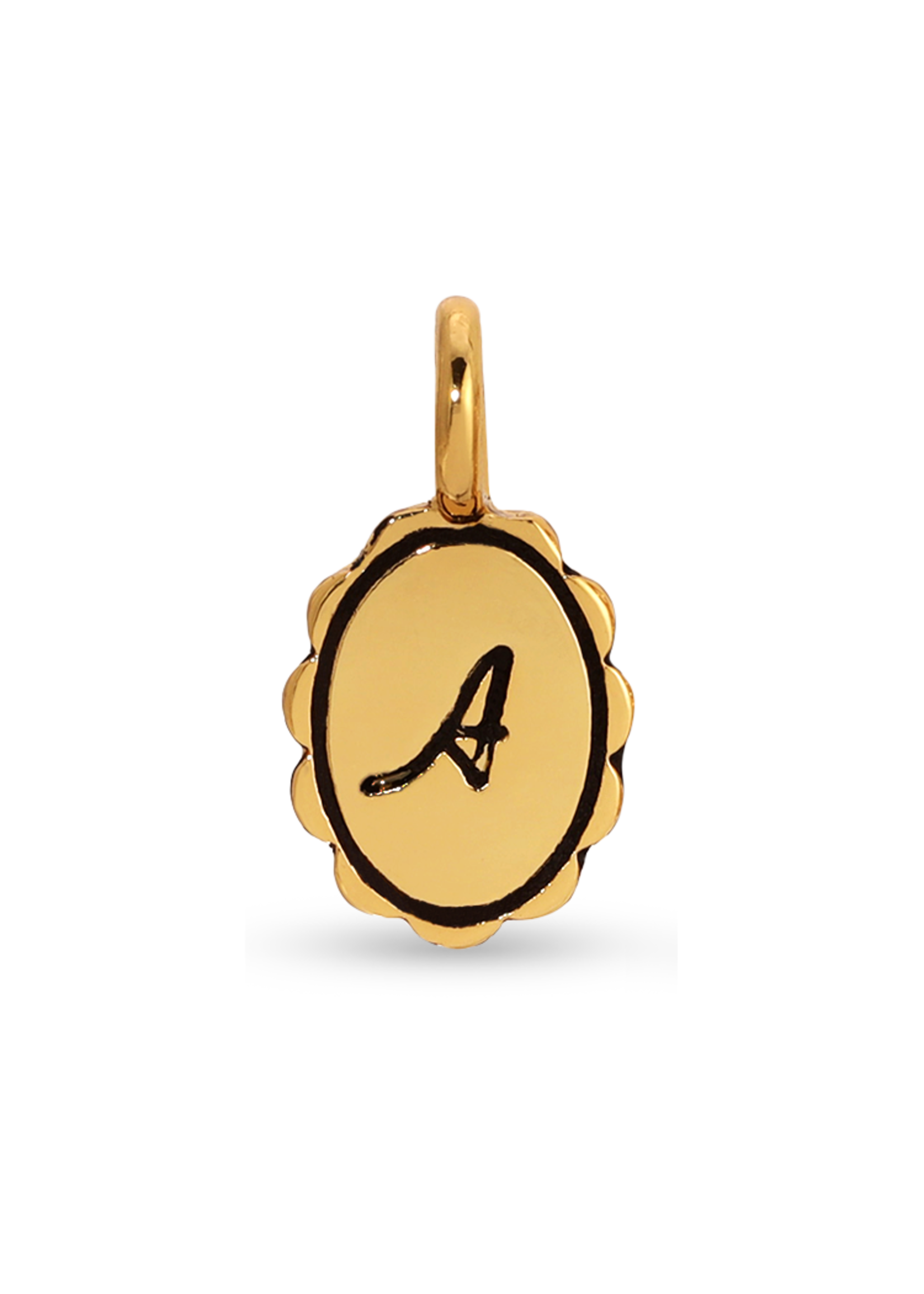Scalloped Initial Charm