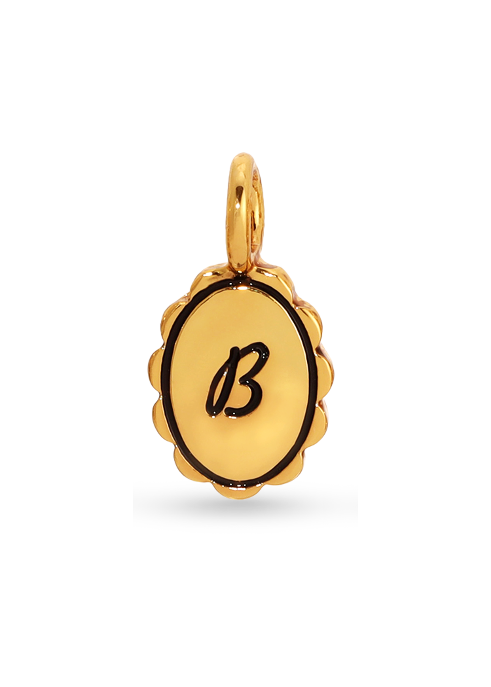 Scalloped Initial Charm