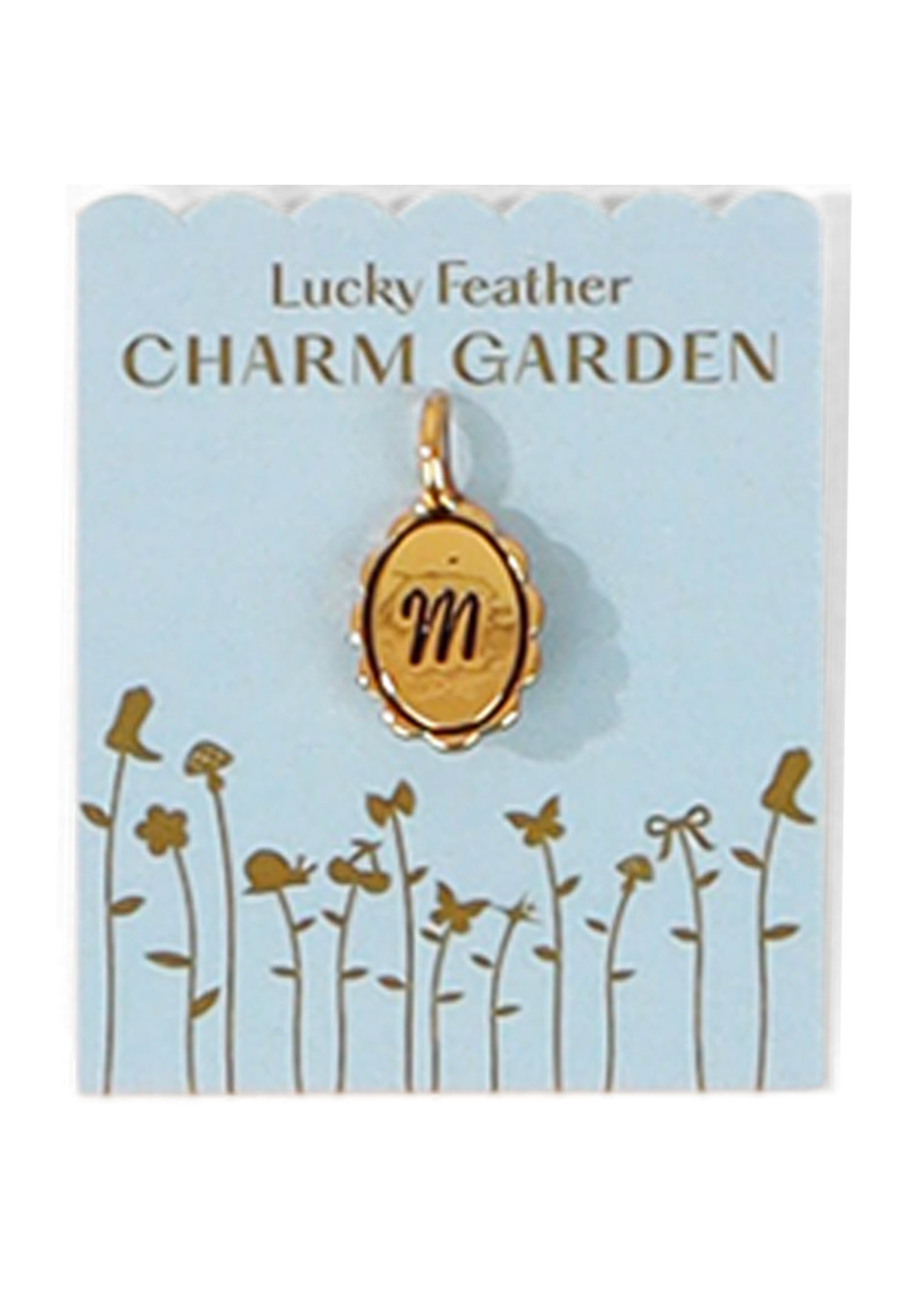 Scalloped Initial Charm