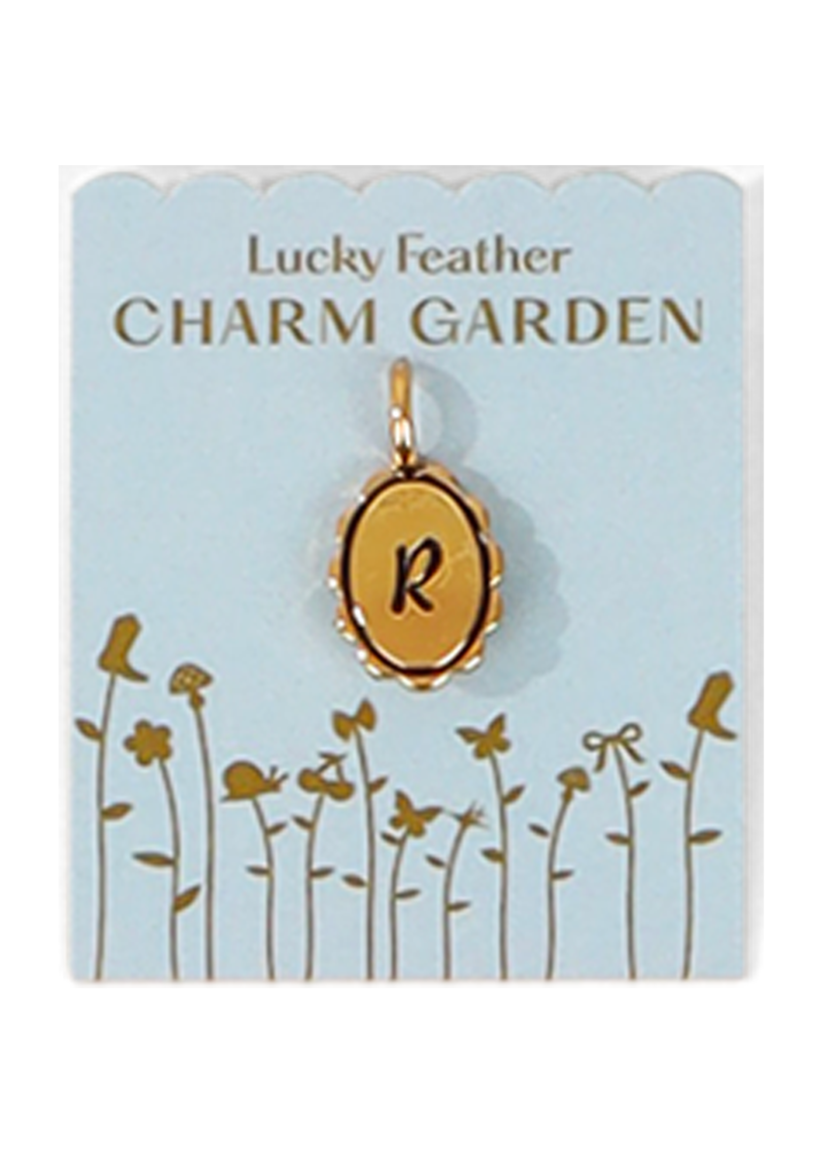 Scalloped Initial Charm