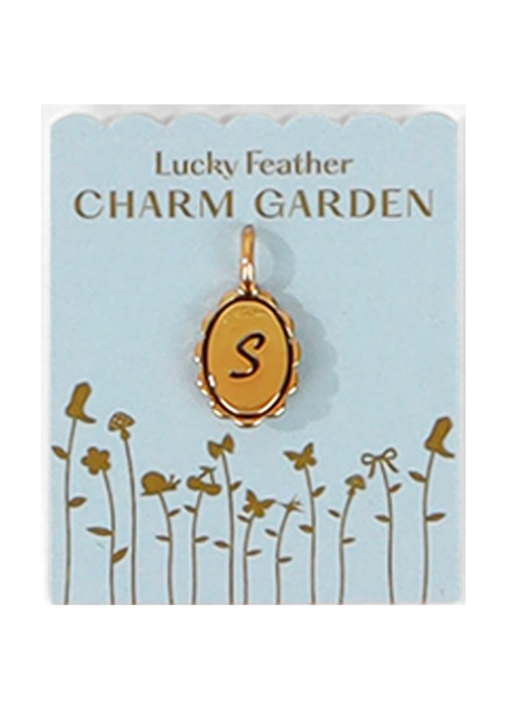 Scalloped Initial Charm