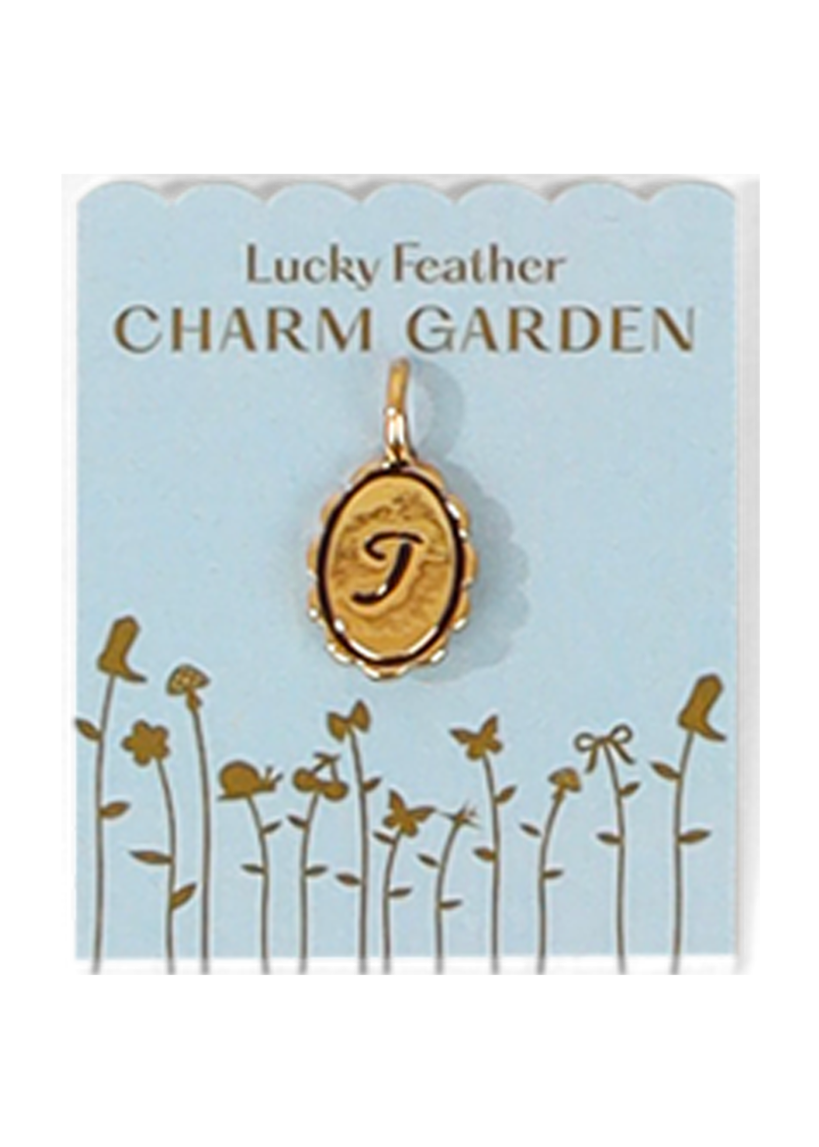 Scalloped Initial Charm
