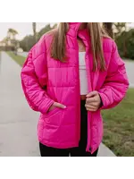 Lightweight Quilted Squares Jacket