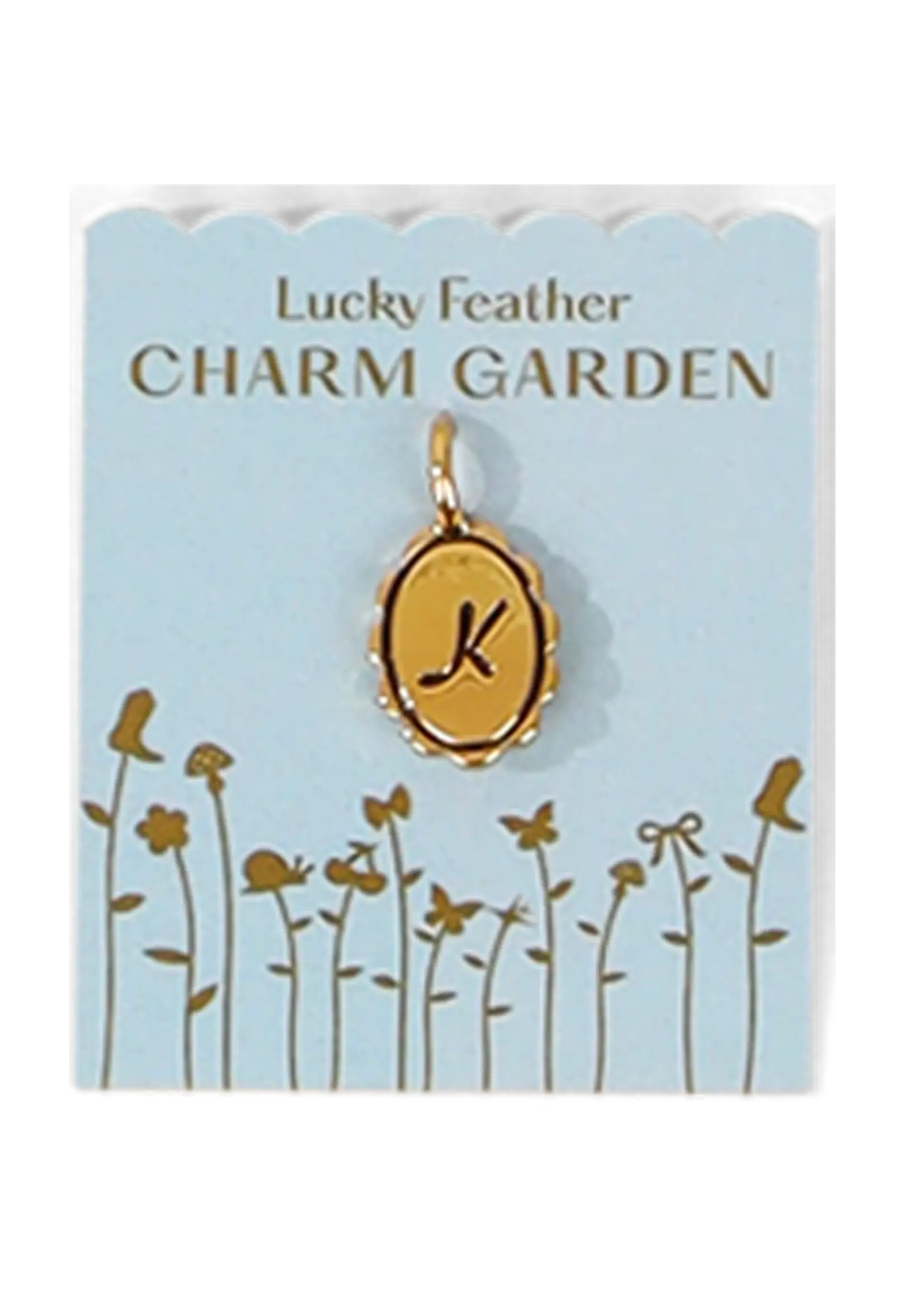 Scalloped Initial Charm
