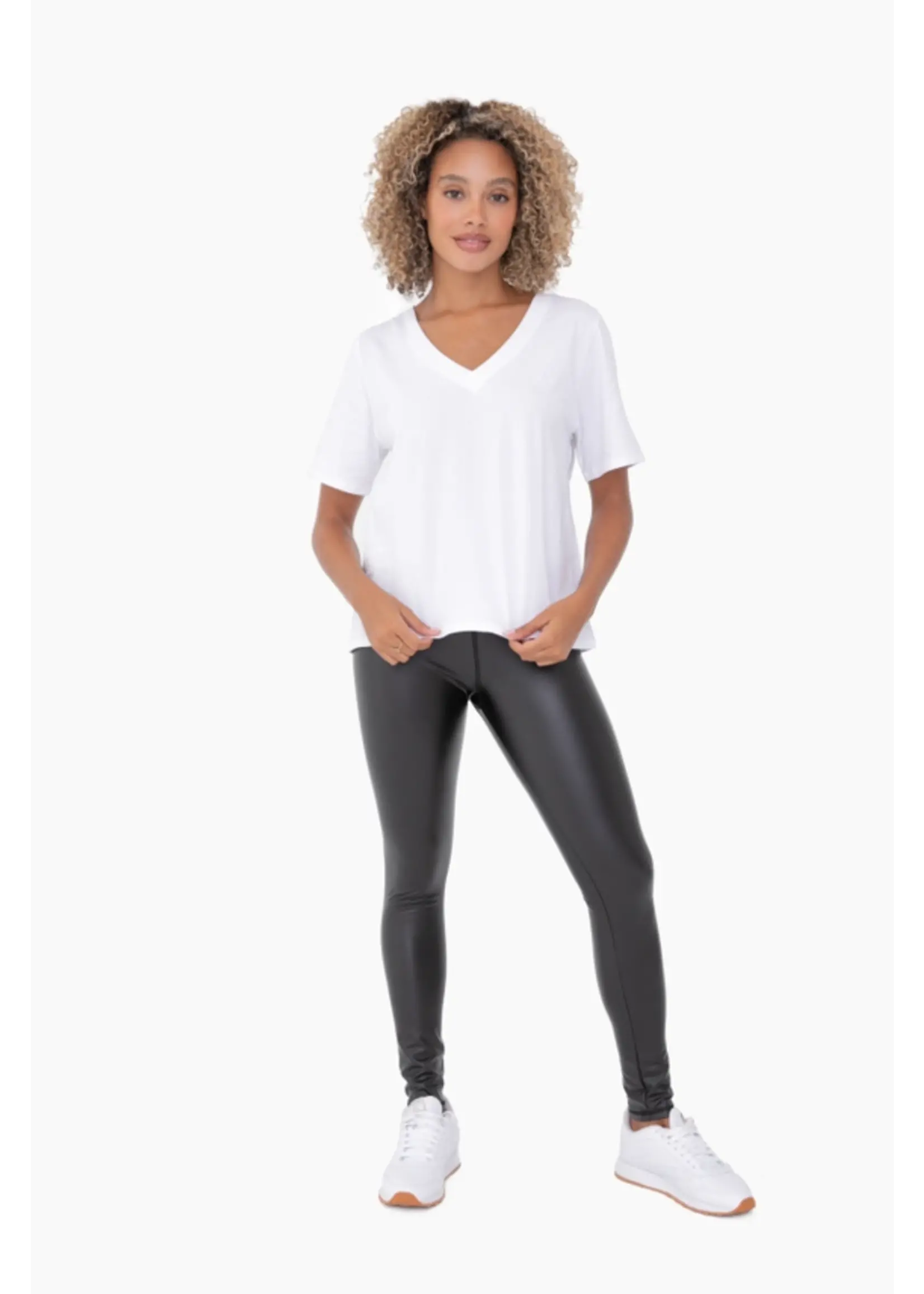 Prima Cotton Blend V-Neck Tee