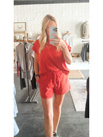 Game Day Mineral Washed Top and Shorts Set