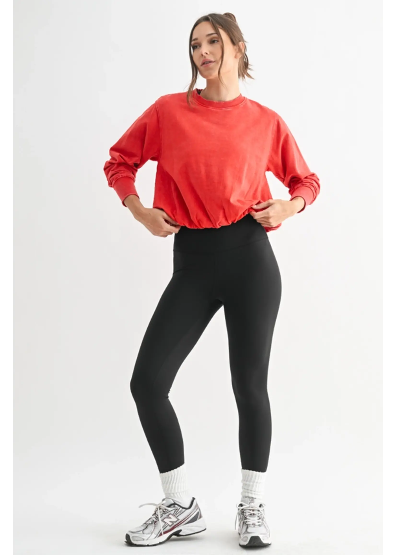 Mineral Cloud Bubble Hem Pullover