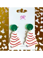 Christmas Tree Acrylic Cake Dangle Earring