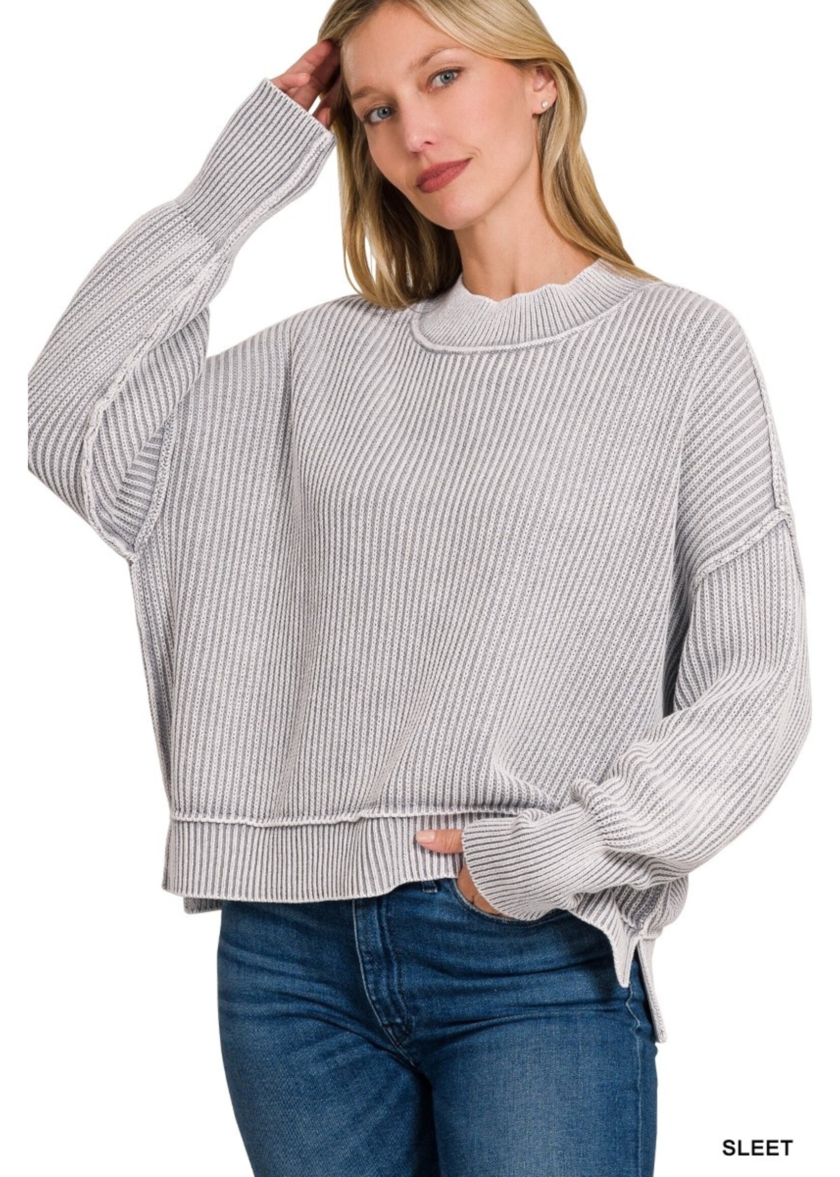 Oversized Cropped Sweater