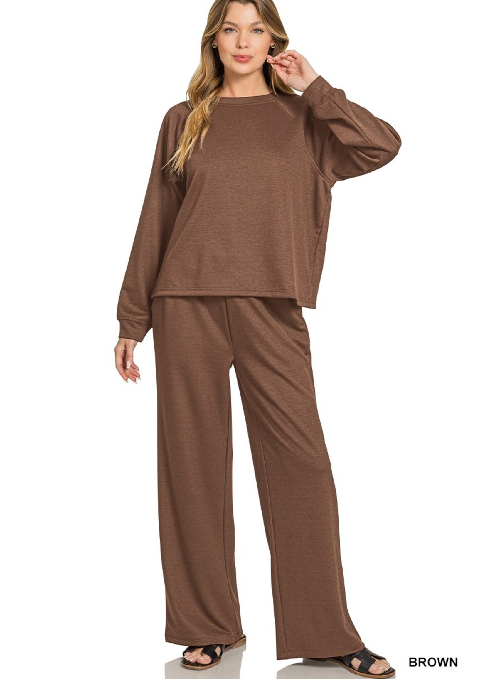 Raglan Scuba Pullover & Pant Set