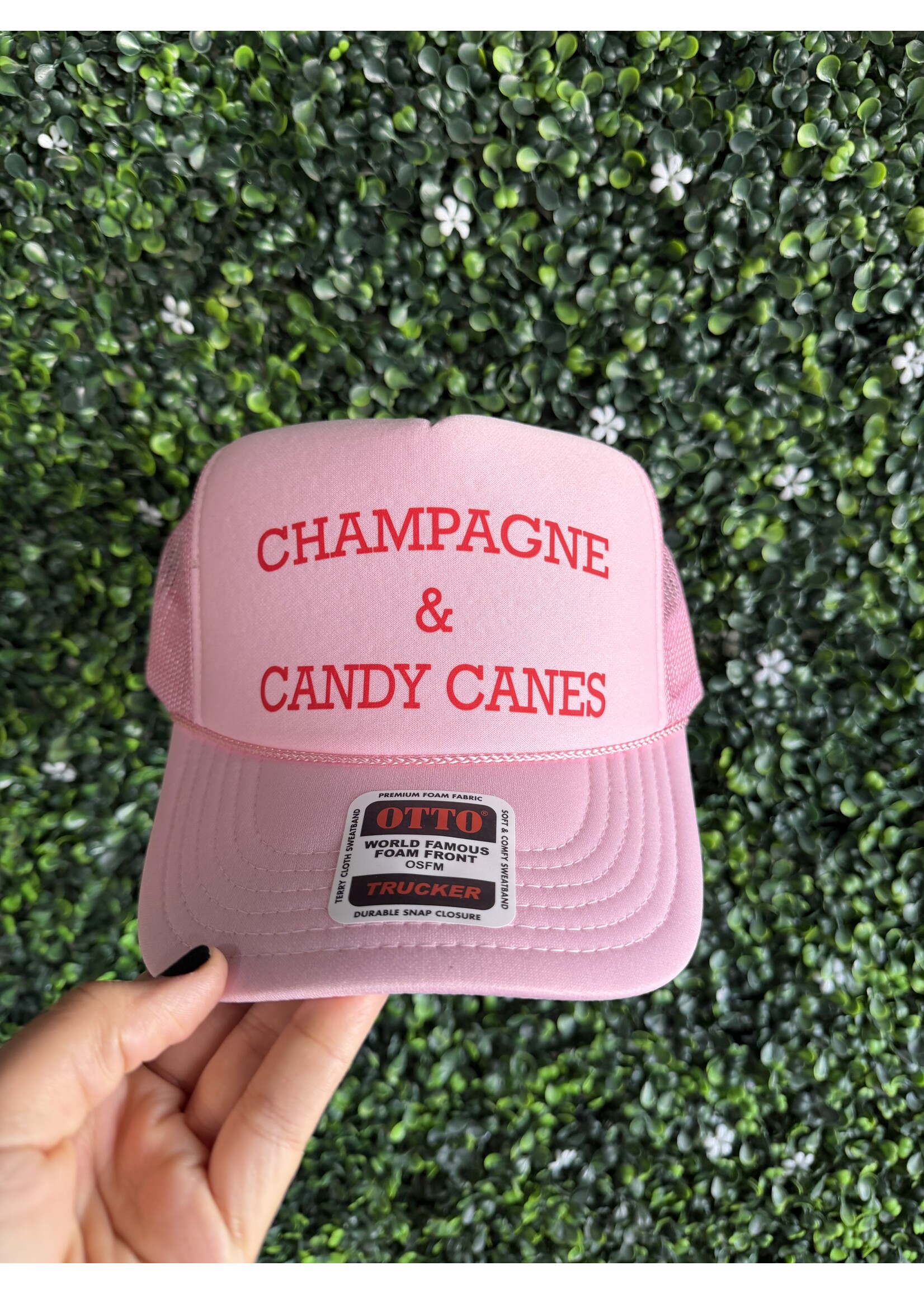 Champagne & Candy Canes Foam Trucker