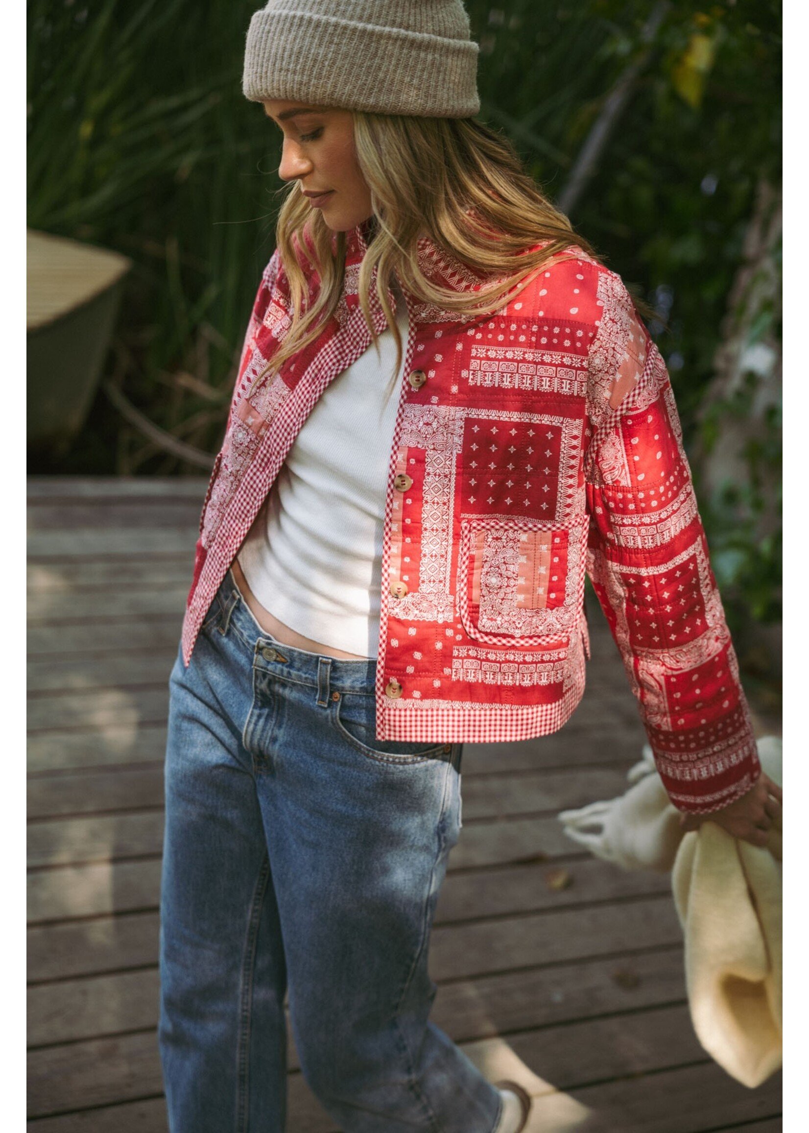 Bandana Patchwork Quilted Jacket