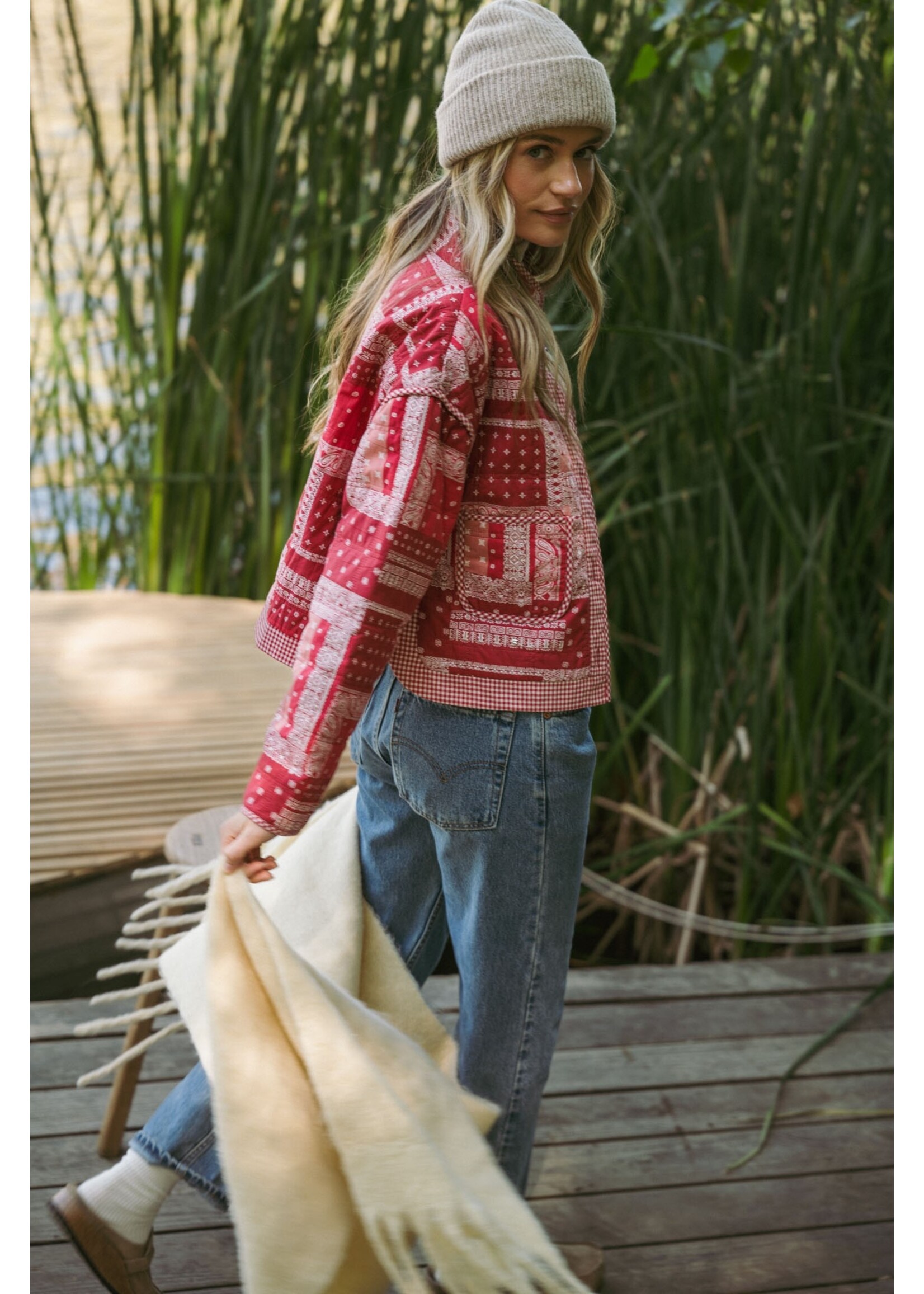 Bandana Patchwork Quilted Jacket