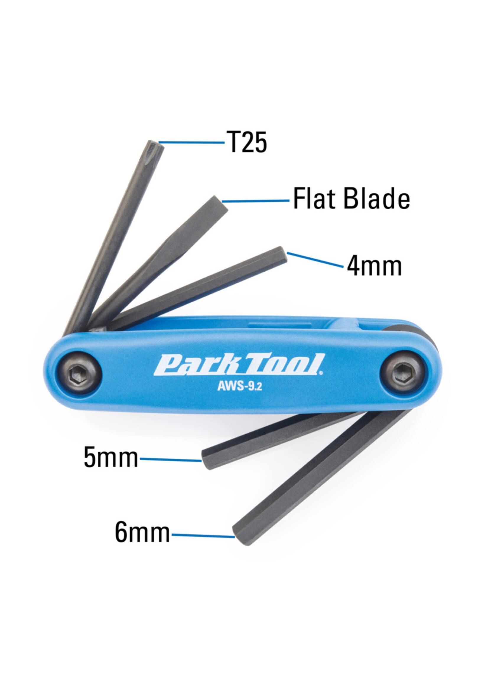 Park Tool AWS-9.2 Folding Screwdriver and Hex Wrench Set