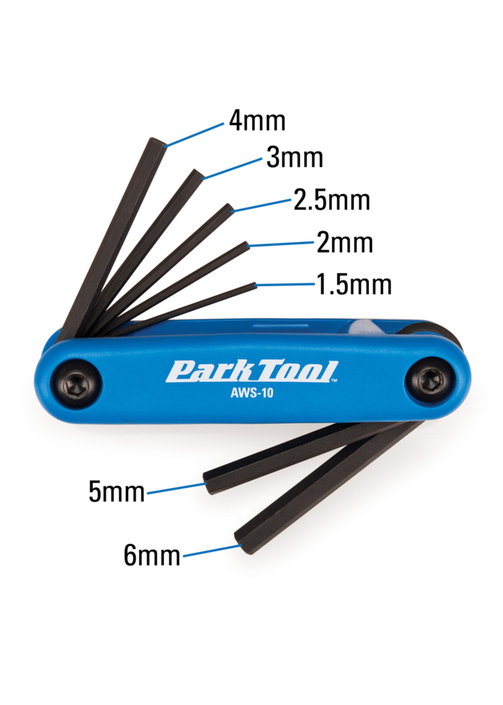 Park Tool AWS-10 Folding Hex Wrench Set