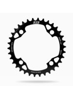 North Shore Billet NSB Variable Tooth Chainring, 4 Bolt, 104 BCD, 34 Tooth, Black