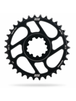 North Shore Billet NSB Variable Tooth Chainring, Direct Mount SRAM, Boost, 34T, for Shimano 12 speed drivetrain, Black