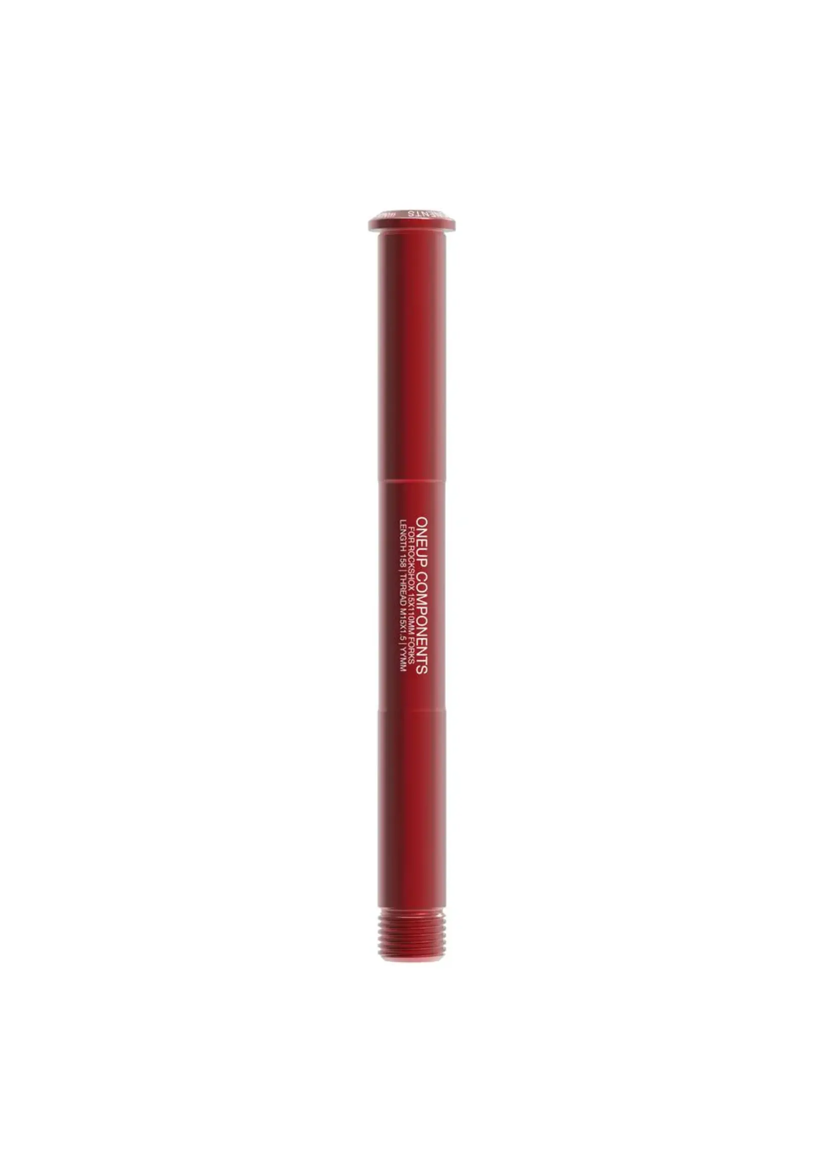 OneUp Axle F - ROCKSHOX / 15X110 BOOST  / RED (RS ONLY)