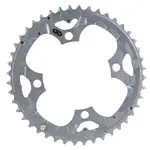 Shimano Y1LD98100, 44T, 9sp, BCD: 104mm, 4 Bolt, Deore FC-M590, Outer Chainring, For 22/32/44, Aluminum, Grey