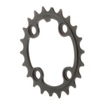 22T, 9 sp, BCD 64mm, 4-Bolt, Inner Chainring, For MTB triple, Steel, Black, 11.6215.064.000